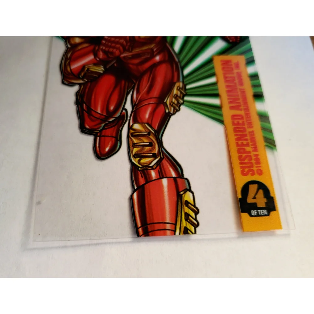 1994 Fleer Marvel Universe IRON MAN Suspended Animation Insert Card #4/10